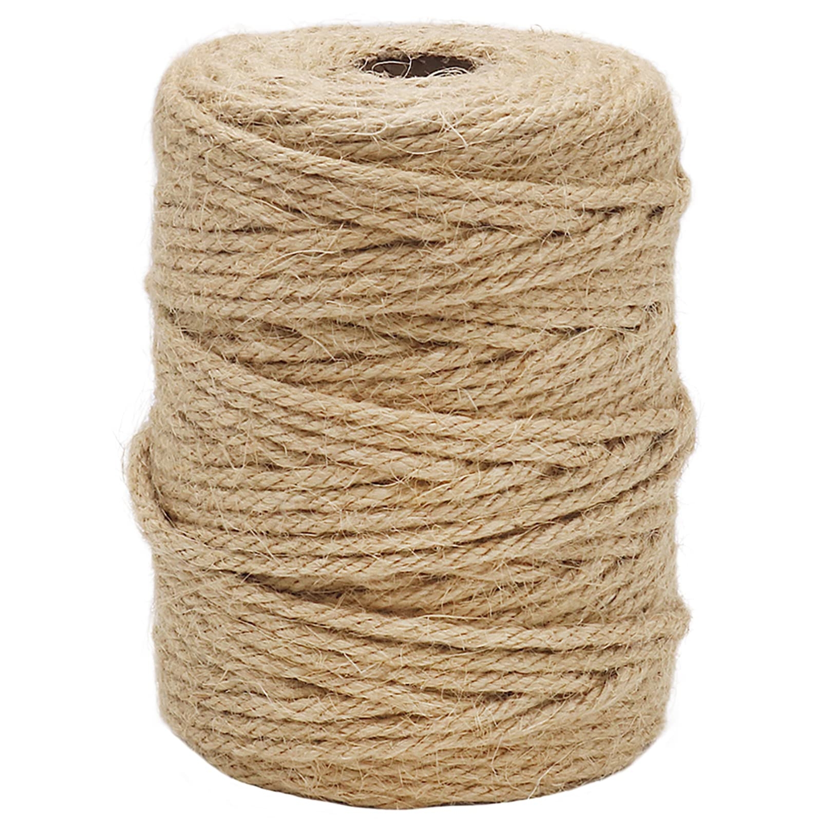 Vivifying Jute Twine, 165 Ft 4mm Thick Natural Jute Rope for Crafts, Garden Ties