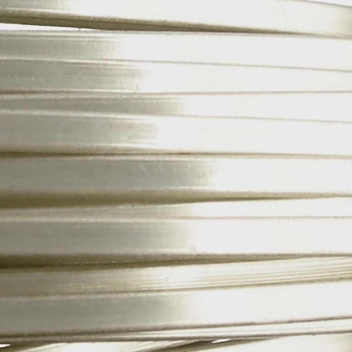 Wire, 4 Yards Silver Plated Copper HALF Round 18 Gauge Wrapping Wire