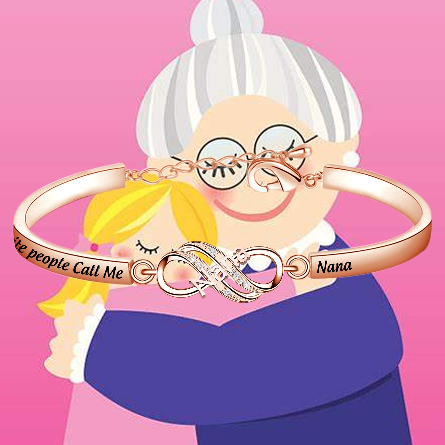 Grandma Bracelet My Favorite People Call Me Nana/Mimi/Nonna/Granny/Grandma – 11