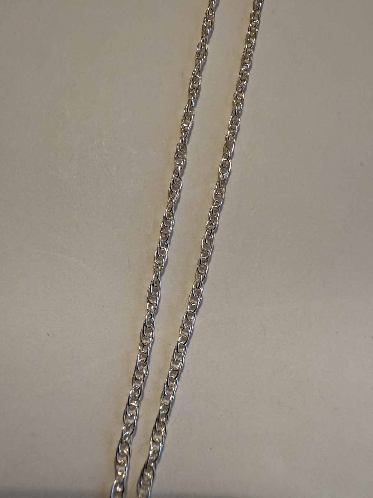 Sterling Silver 1.2mm Rope chain 5ft