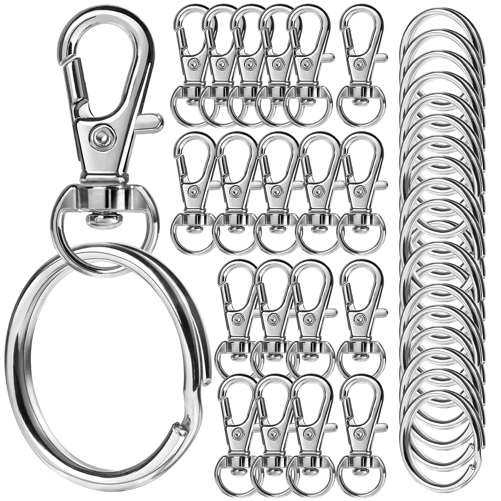 Keychain Clip and Key 100PCS Key Chain Rings and Keychain Hooks Keychains Me