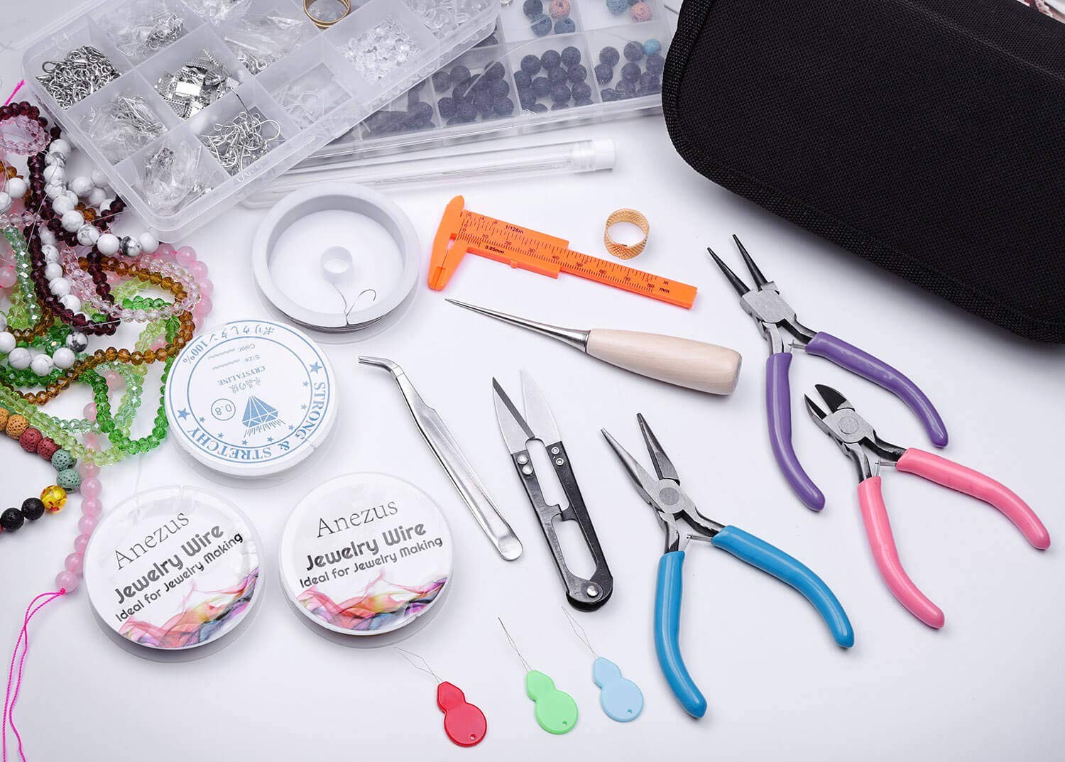 Jewelry Making Tools Kit, Jewelry Making Supplies Wire Wrapping Kit with Bead…