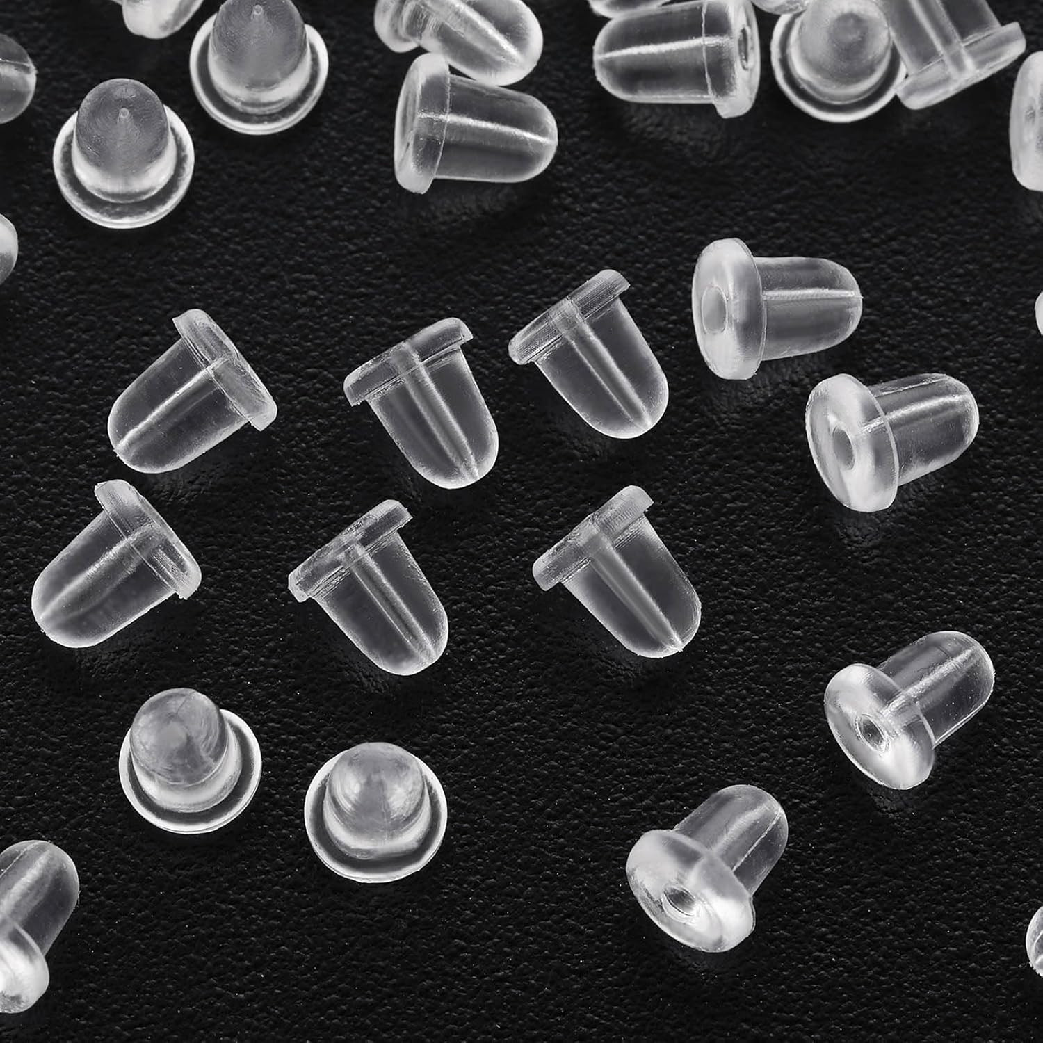Earring Backs Rubber,200Pcssoft Clear Ear Safety Back Pads Backstops Bullet Clut