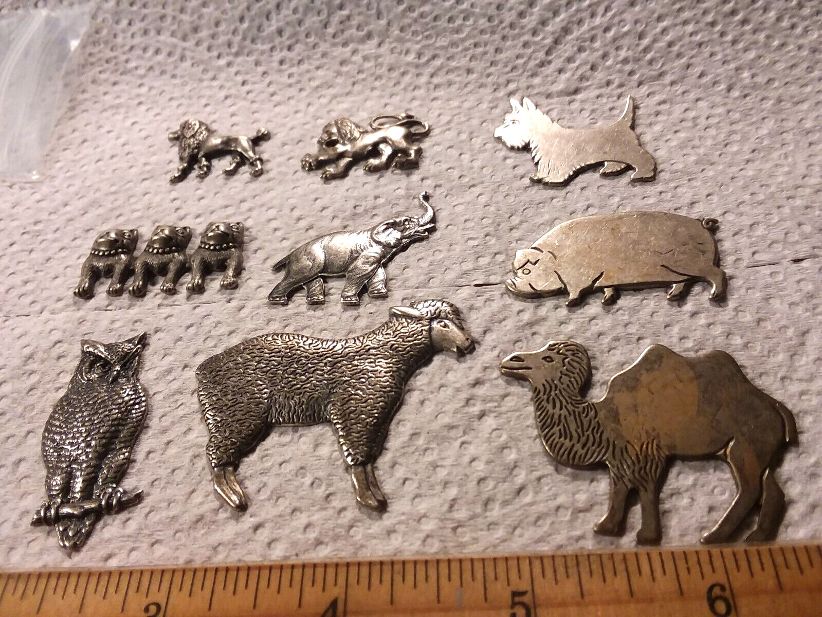 Jewelry Finding:9PCS Stampings and Cuts Silver Tone Findings 02-01-2025