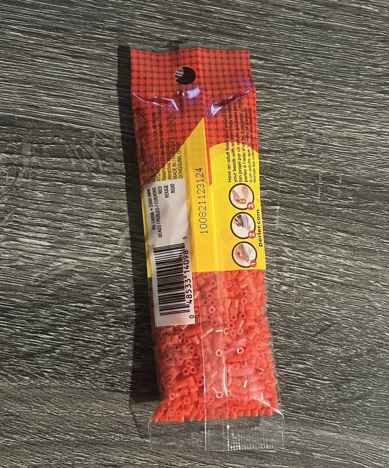 Perler Mini Beads 2000ct Pack – Red