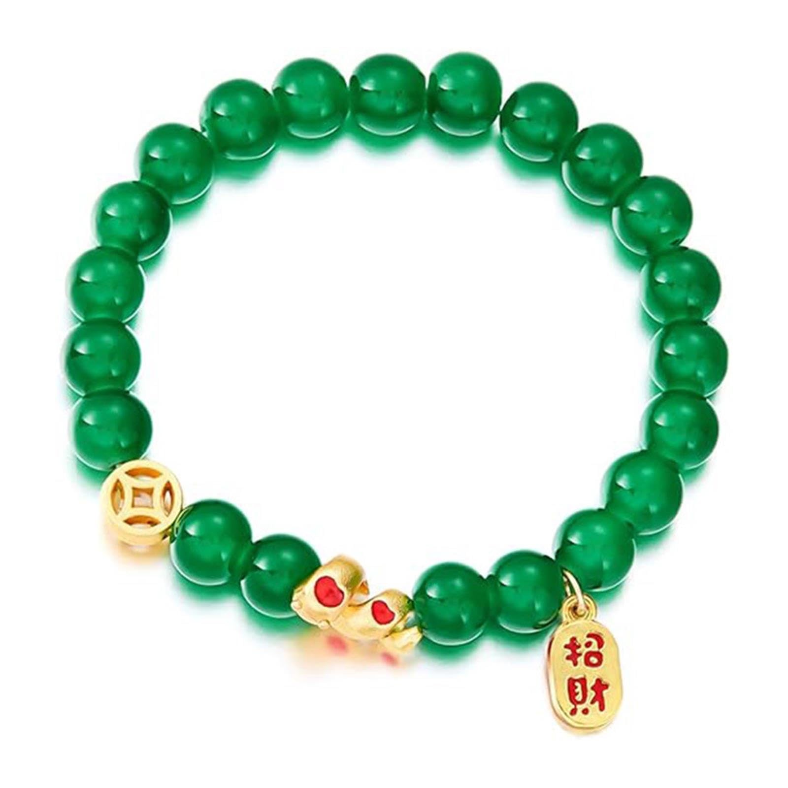 2025 New Year of Snake Beaded Bracelets Elastic Crystal Beads Chinese Zodia – 02