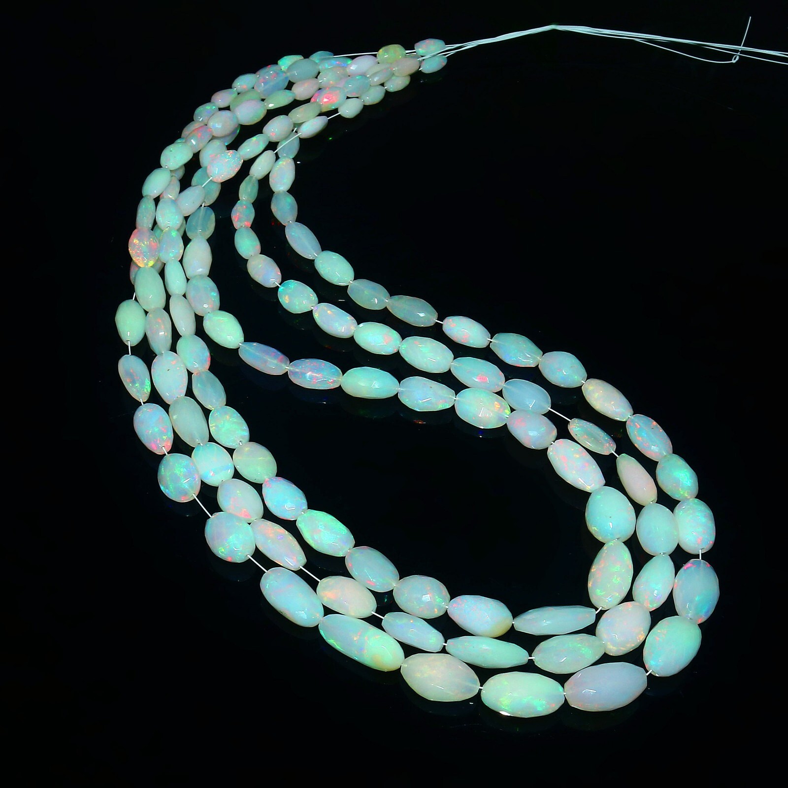 Top Quality 82 Cts Ethiopian Opal Beads Nuggets Necklace Beads NB255