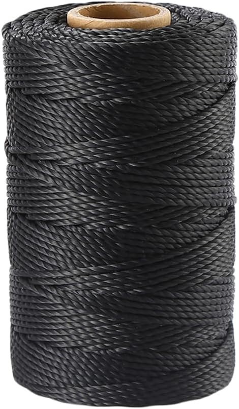 Black Nylon Twine, 200Ft 3Mm UV Resistant Nylon Cord Twine for Garden, Fishing,