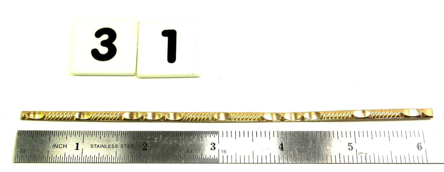 14/20 Yellow Gold-Filled | Modern Vibe Wire | 6 1/4″ x 4 mm | 4.4 Grams, GF#31