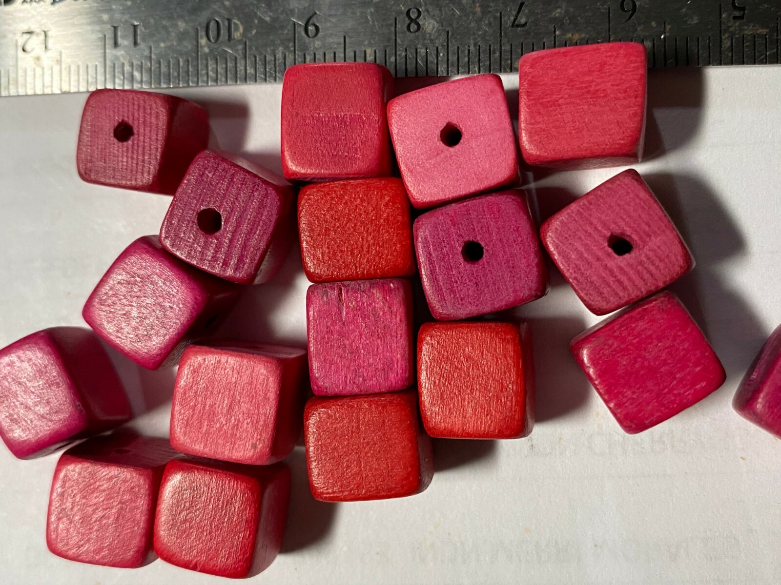 Wood Beads Cube Beads ***UPICK*** 10mm 5mm Wood Cube Beads