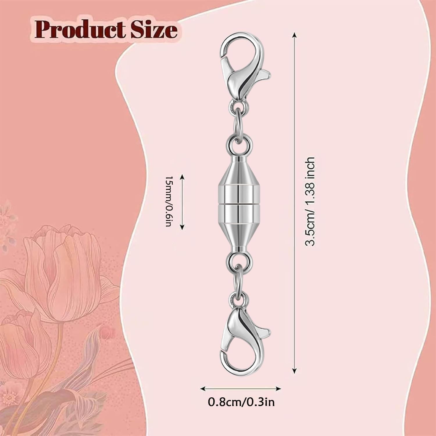 Magnetic Jewelry Clasps, Magnetic Necklace Clasps and Closures Easy-to-Use fo…