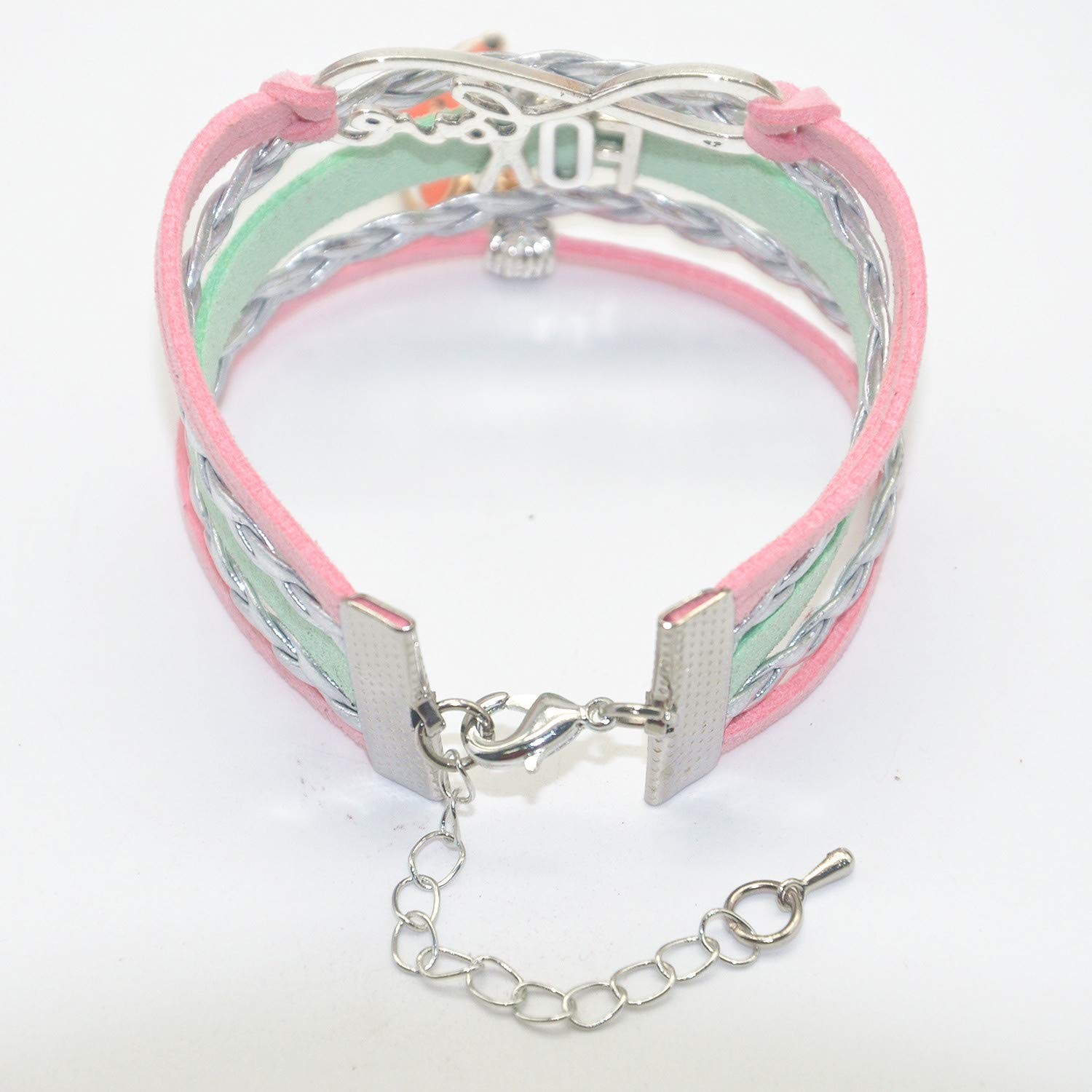 Fox Bracelet – Infinity Love Charm Bracelet Gifts For Women, Men, Adult Fox – 01