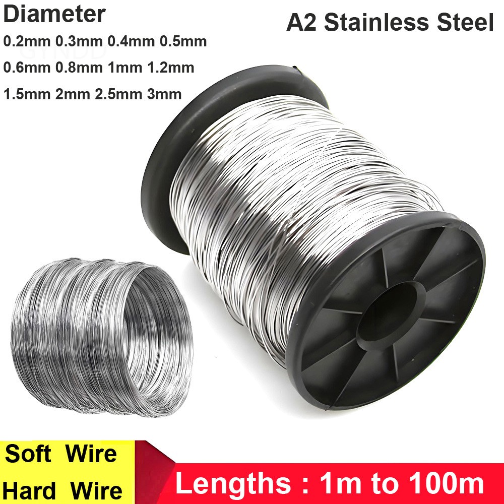 304 Stainless Steel Wire 0.2mm – 3mm Soft And Hard Wire Rustproof Durable
