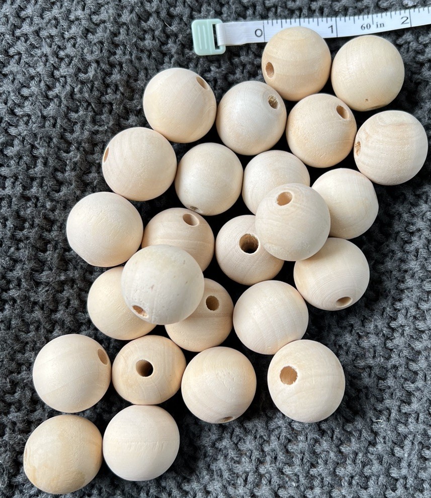 HUGE 10+ Lb Mixed Craft Making Supplies Lot – 2000+ Natural Wooden Beads **NEW**