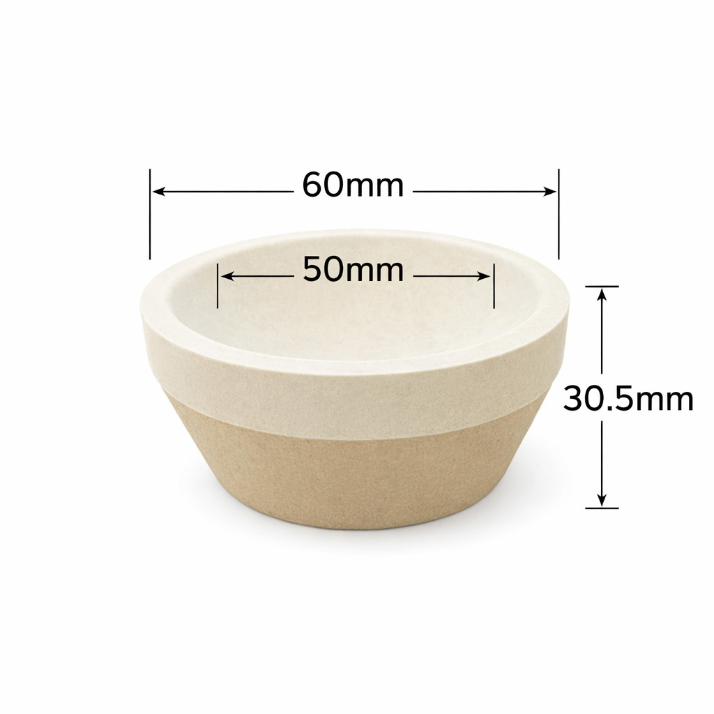 #10 2-3/8th | Magnesia Cupel Set | Tapered | Assay Refine Gold Silver | Qty: 6