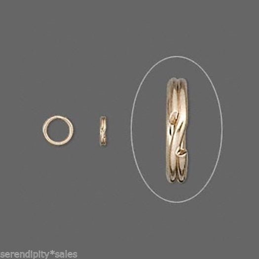Lot of 12 Key Rings ~ 15mm Approx 5/8″ Split Ring ~ Gold Plated Steel Findings