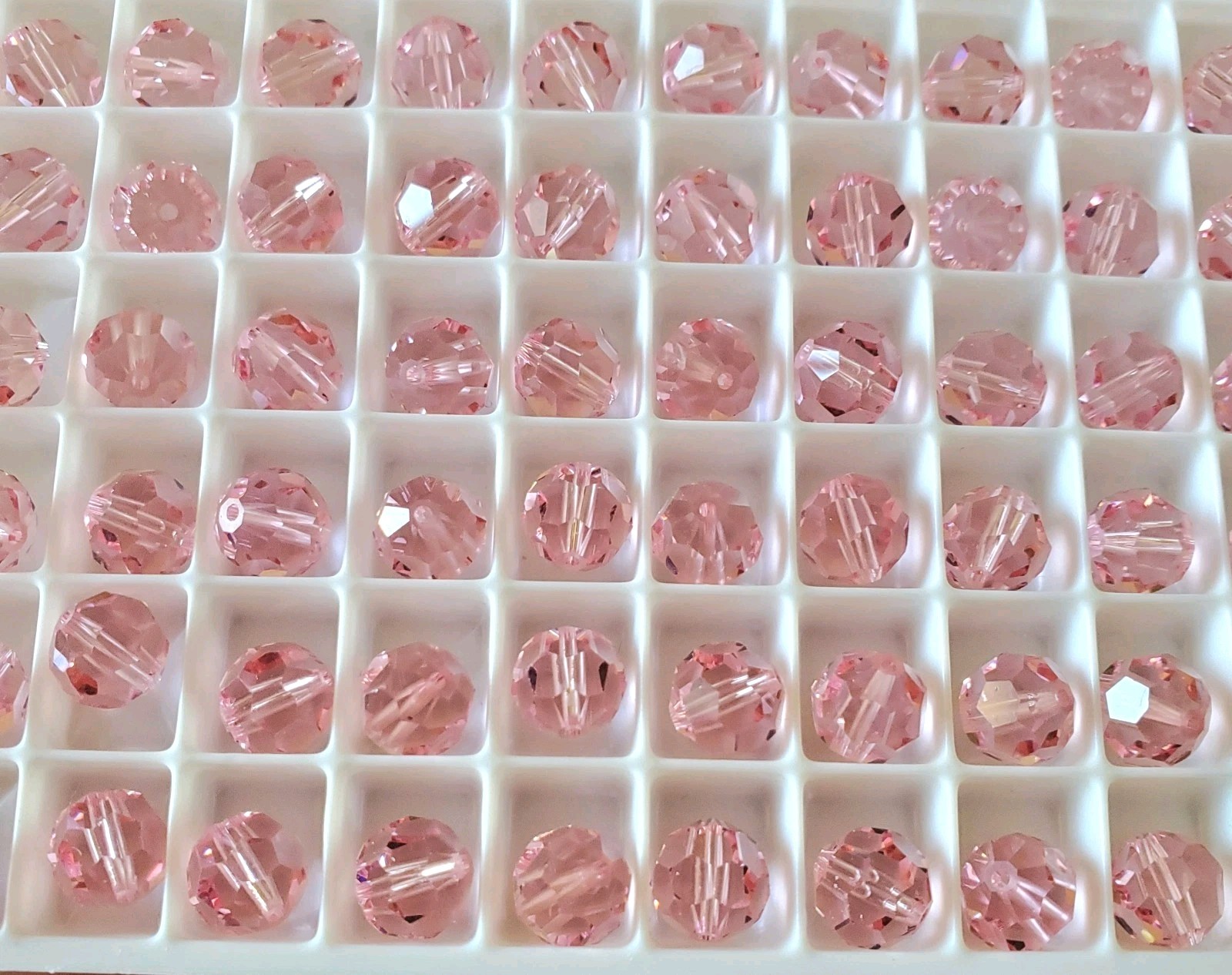 Swarovski 5000 8mm Round beads Light Rose (12pcs)