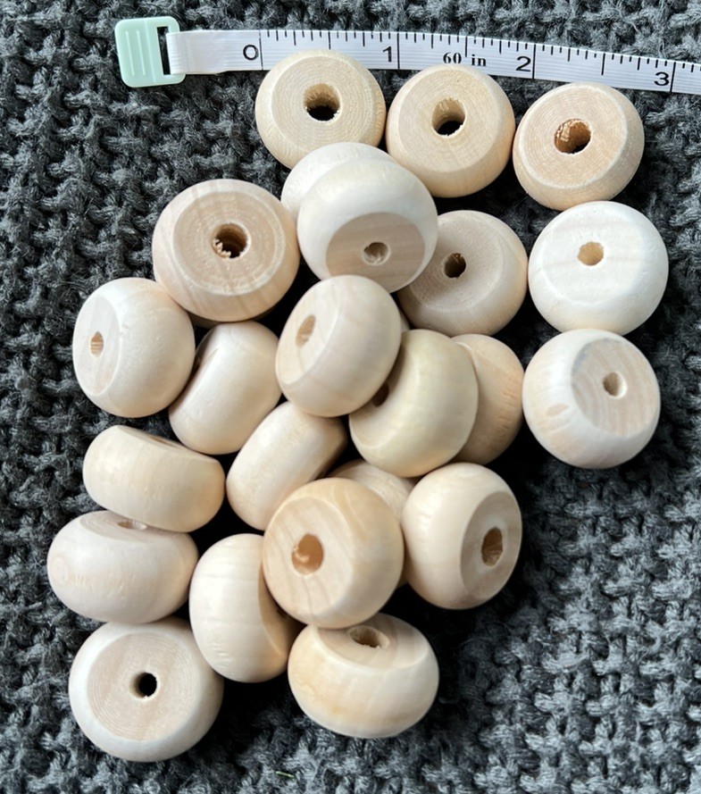HUGE 10+ Lb Mixed Craft Making Supplies Lot – 2000+ Natural Wooden Beads **NEW**