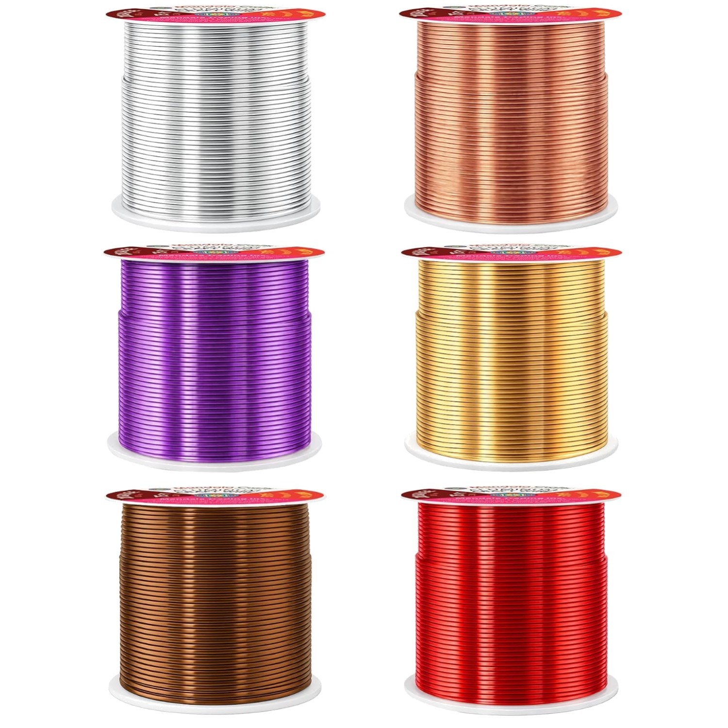 Flexible Colored Wire for Jewelry Making – 6 Rolls