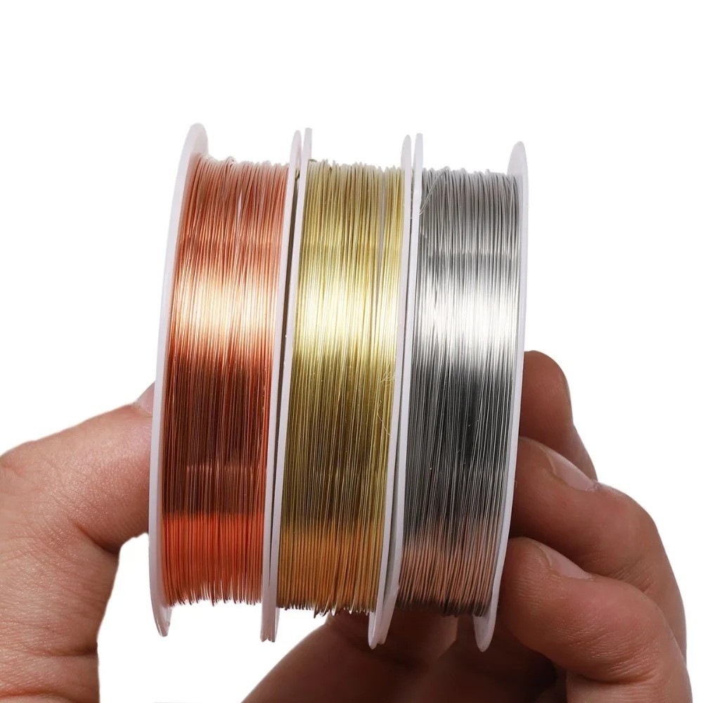 Copper Beading Wire 0.2-1mm Jewelry Making Bracelet Necklace DIY Craft