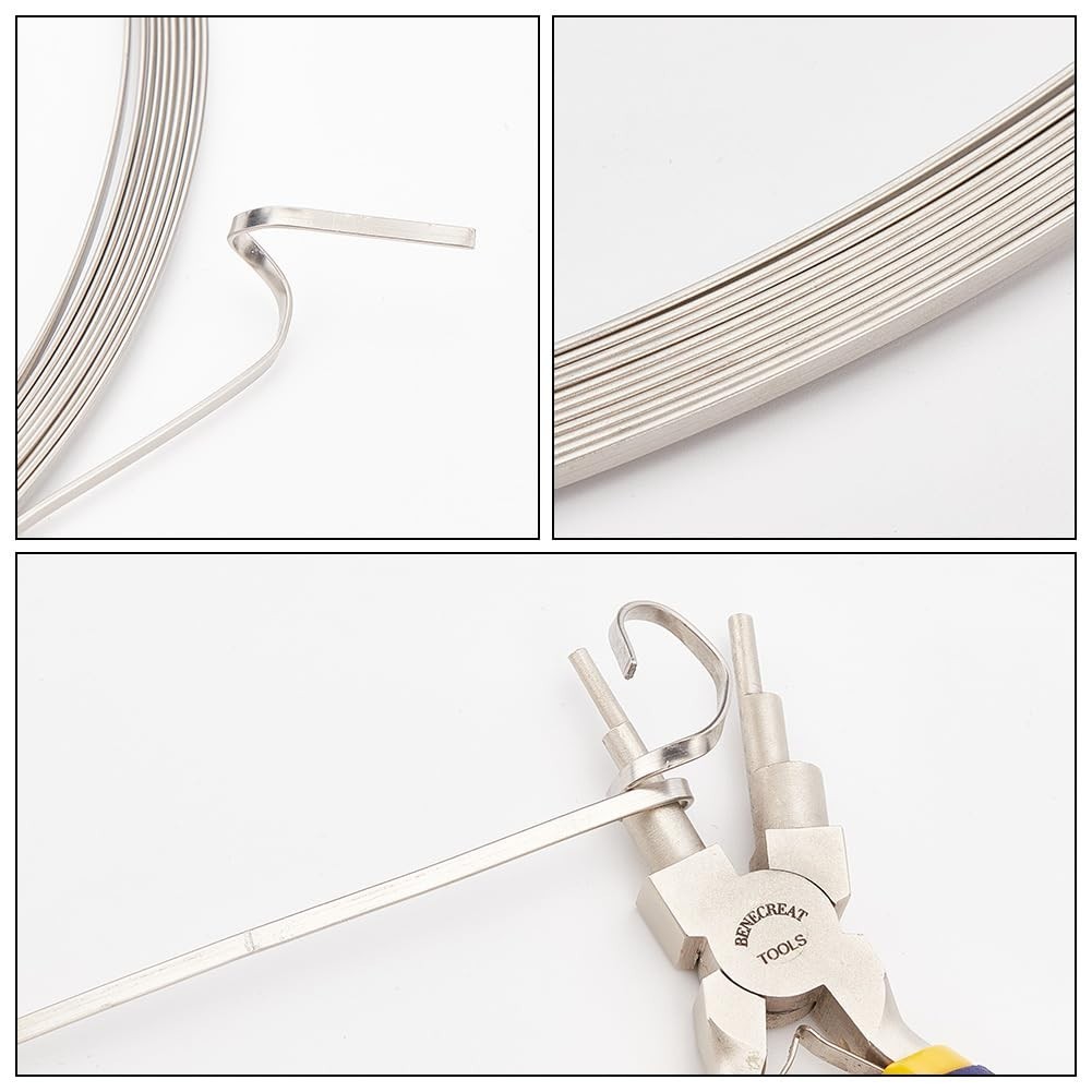 18 Gauge Flat Stainless Steel Wire, 23 Feet Metal Craft Wire Stainless Steel …