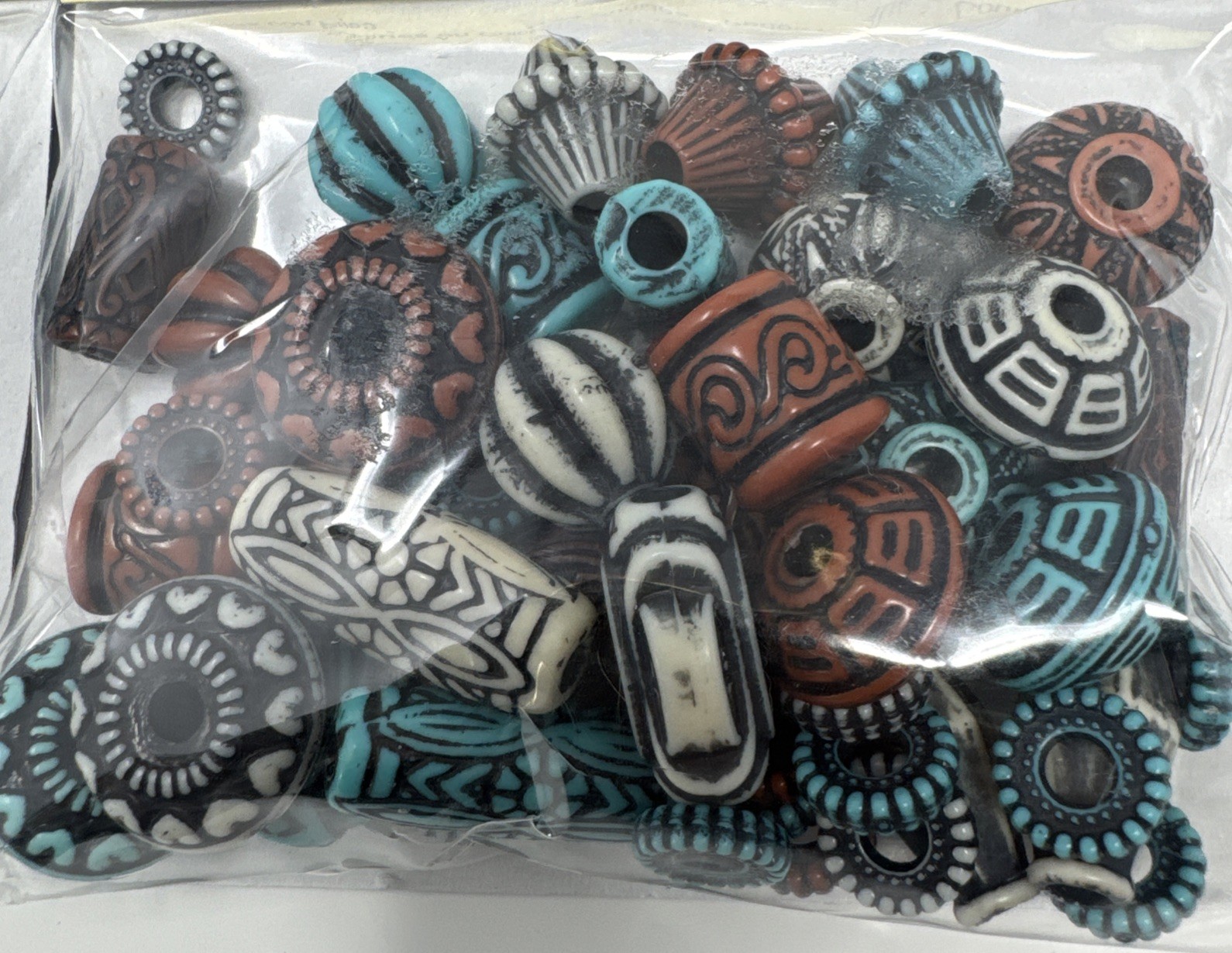 10X Darice Jewelry Designer 1904-24 Big Value Plastic Plated Beads , 480 Total