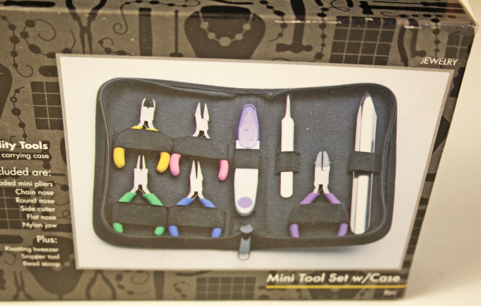 Mini Jewelry Making Tool 9 Pc Set & Case Gadgets & Gizmos NIB