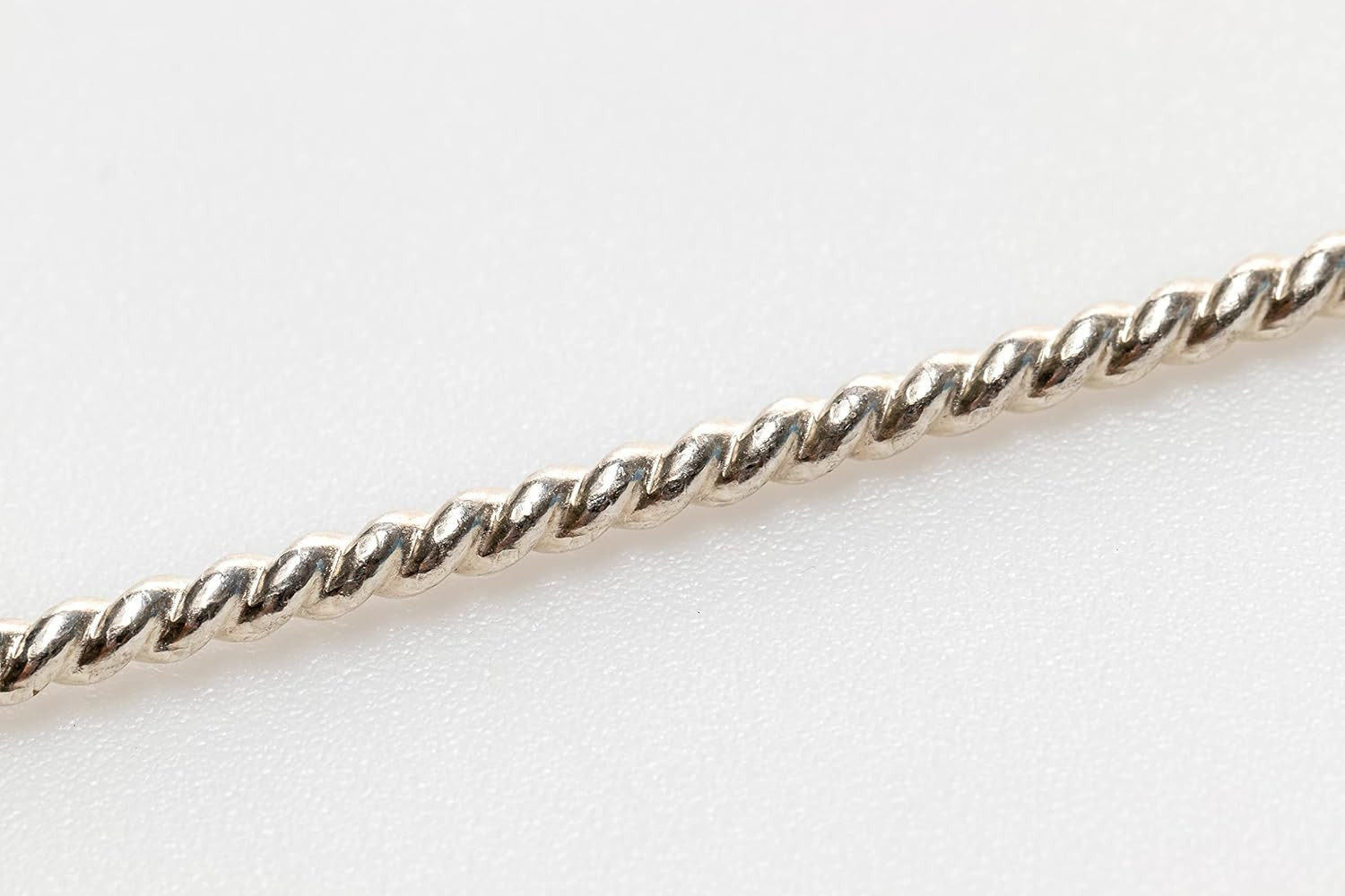16 Gauge, 925 Sterling Silver round Twist-Pattern Wire Dead Soft 1 Foot by