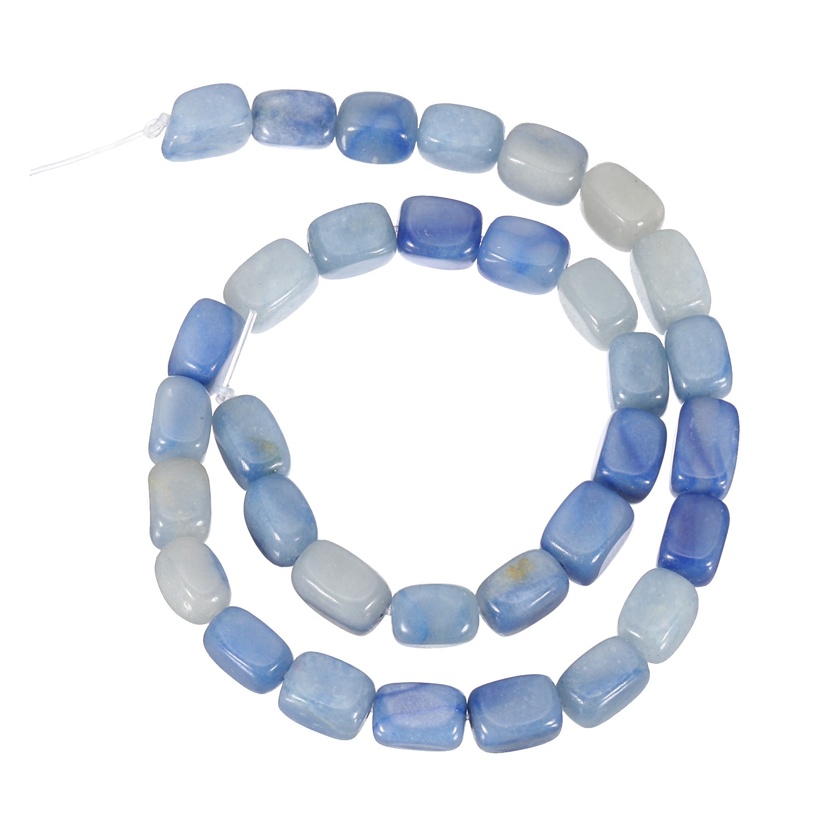 Natural Stone Gemstone Beads 15″ 12x8mm Cuboid Spacer Bead, Sapphire Blue