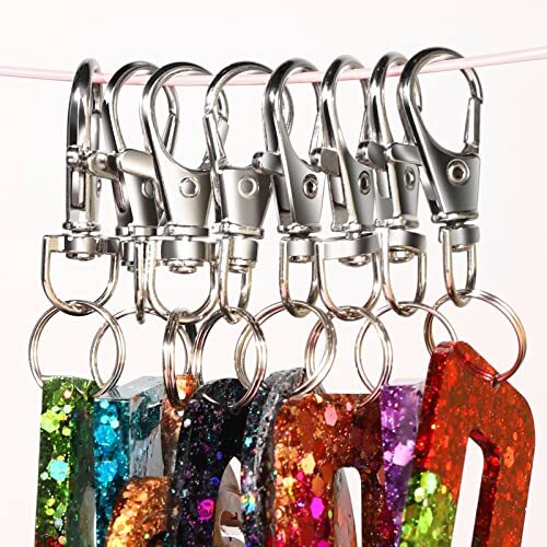 PCS Metal Swivel Snap Hooks and Key Rings, 30PCS Small Lobster Claw 60