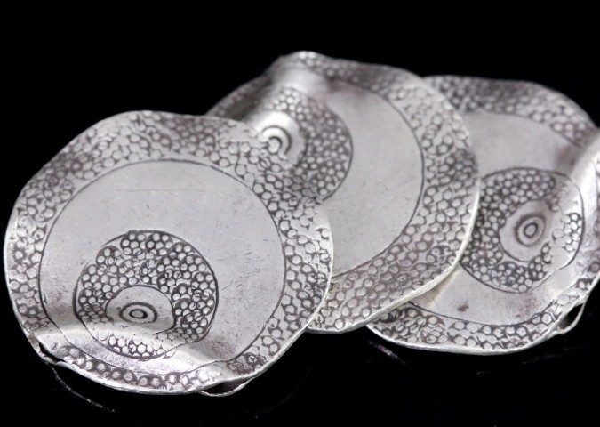 Silver beads Karen hill tribe silver Large tribesman style bead