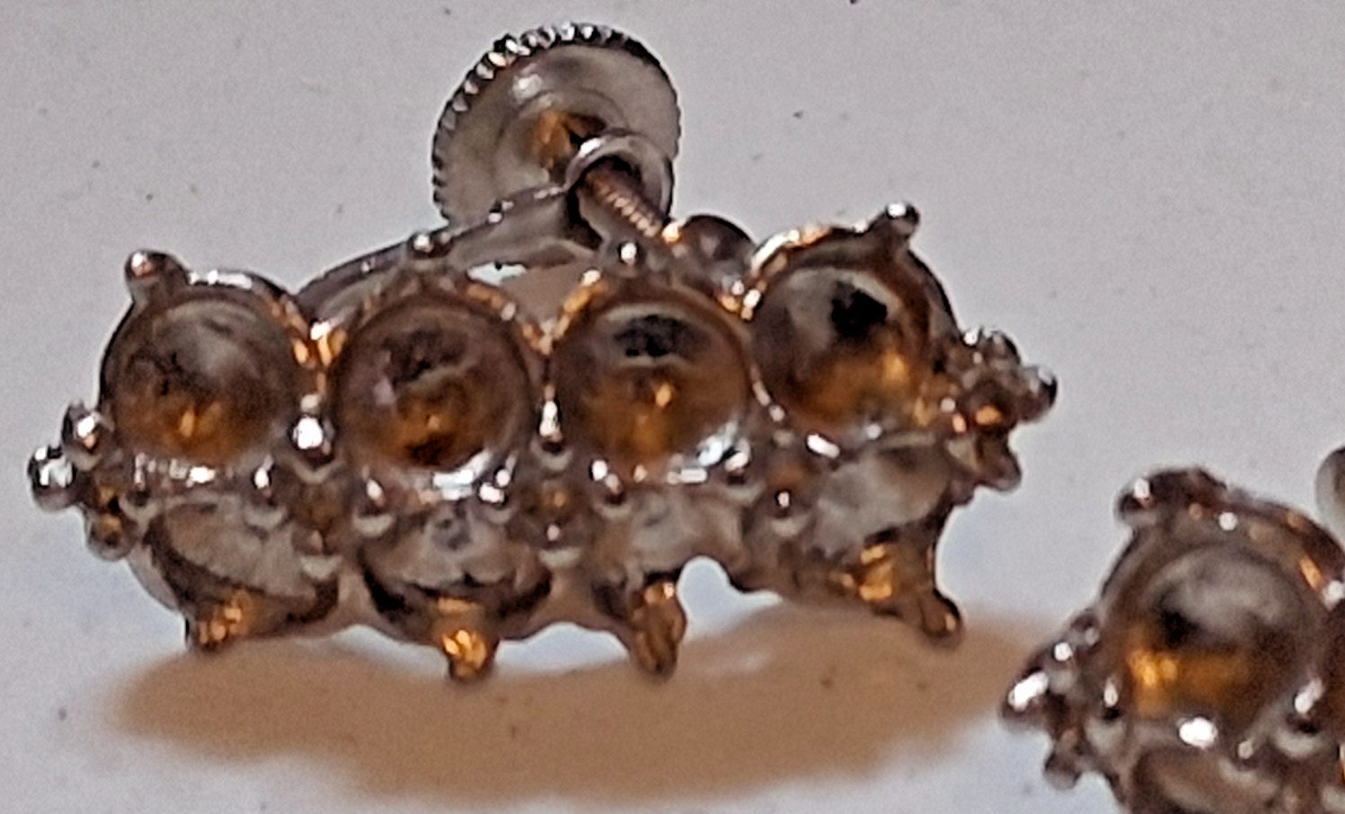 Vintage Lot Of 30 Metal Art Deco Screwback Earring Jewelry Making Findings