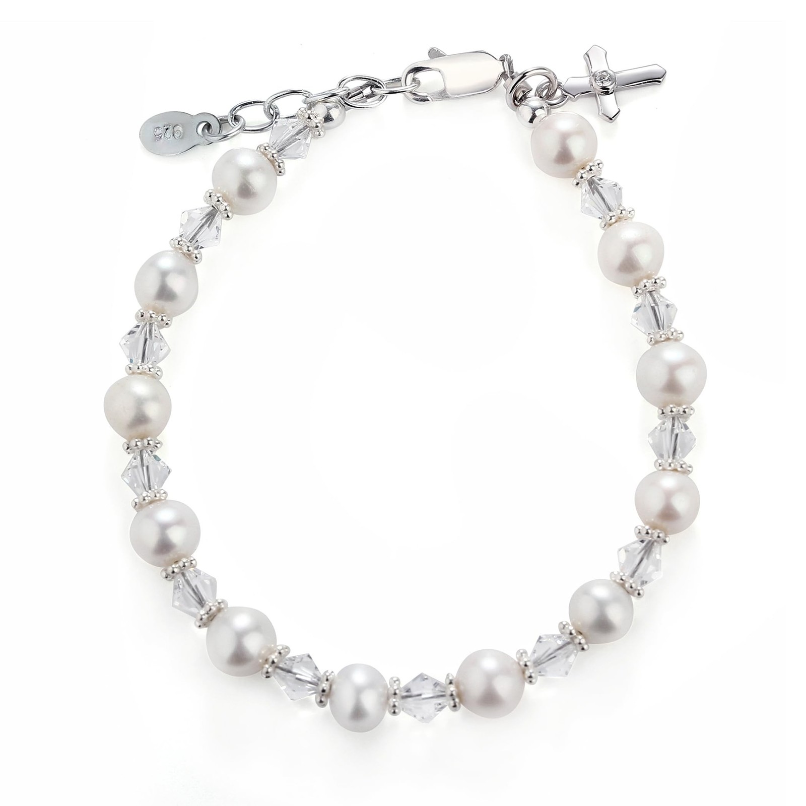 Precious Pieces Children’s 925 Sterling Silver Cross Bracelet and/or Necklace…