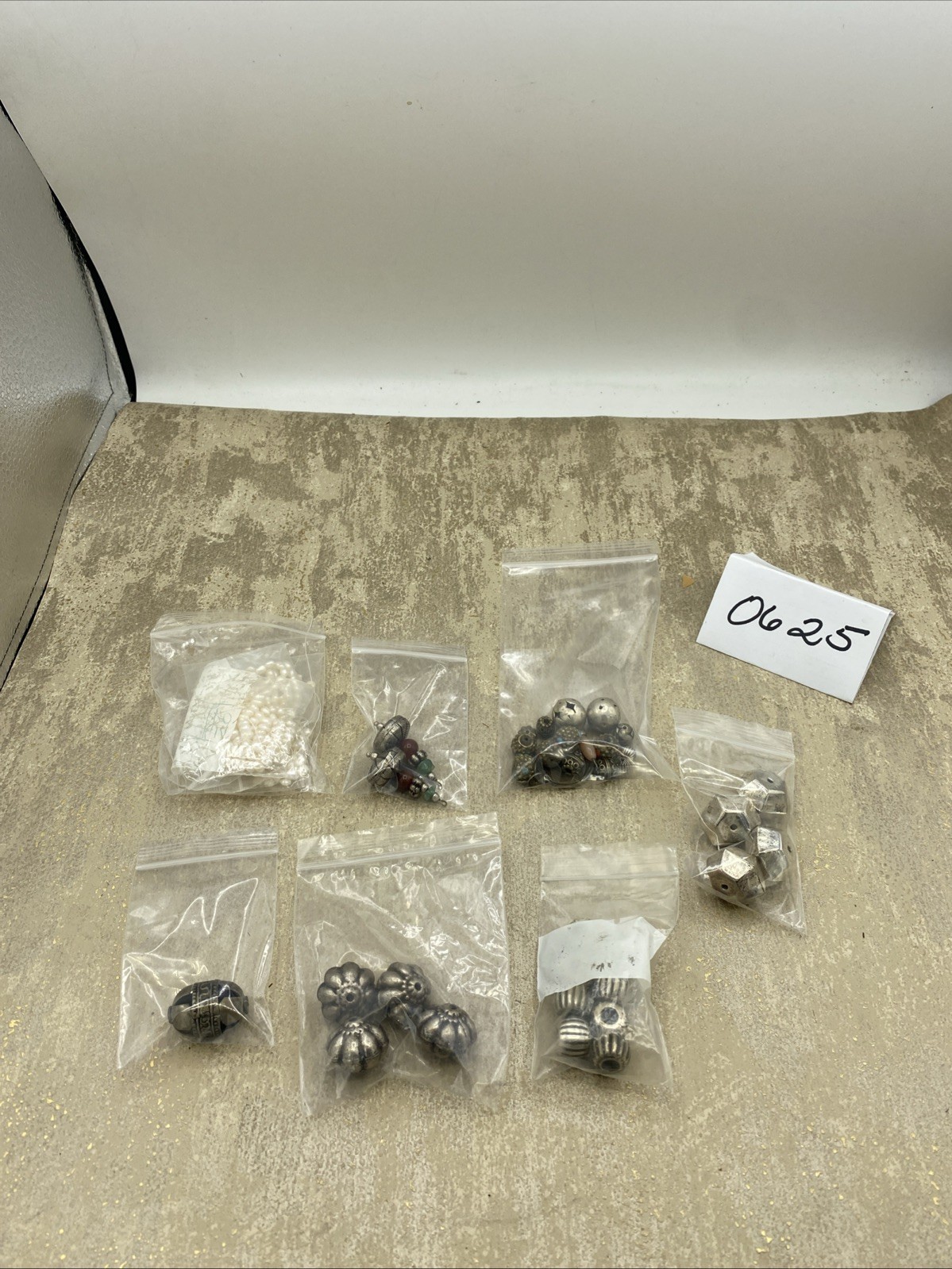 Mixed Lot Jewelry Making Supplies Beads -Variety-7 Packages