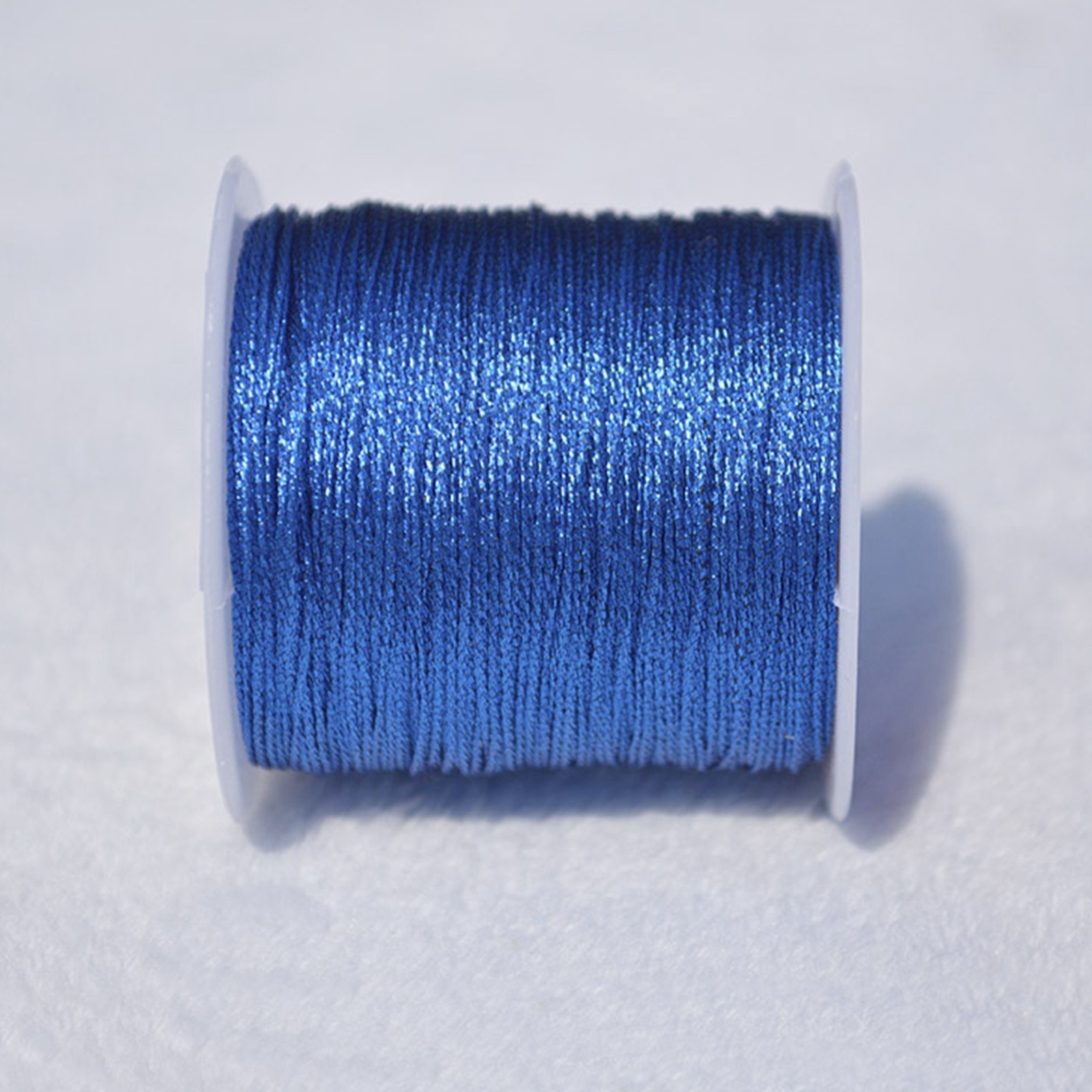 2 Spool Metallic Tinsel Cord Thread Beading Braided String Craft Jewelry