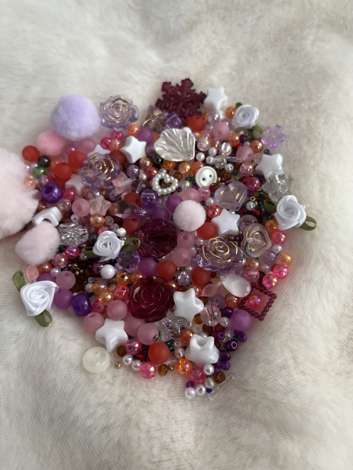 Lots of Mixed Shape Loose Multicolor Bead & Charm Lot for Jewelry Making