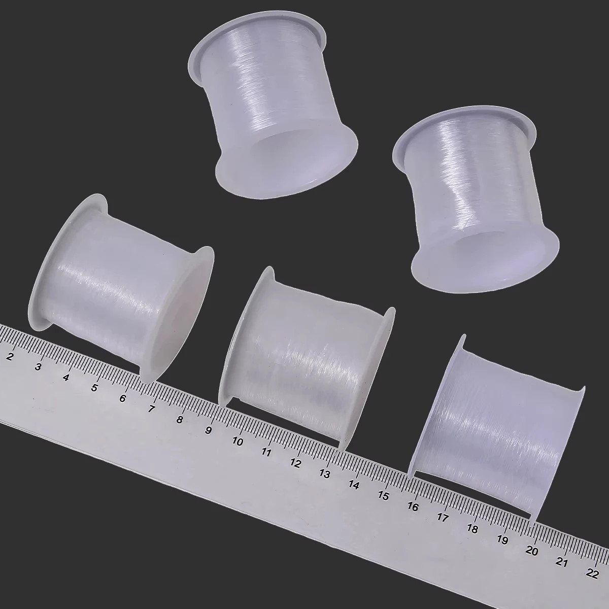 0.2-0.8Mm Clear Nylon Beading Line Non Elastic Invisible Jewelry String for DIY