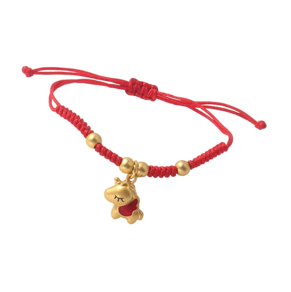 Chinese Year of the Horse Red String Bracelet – Golden Horse Charm Lucky Br – 09