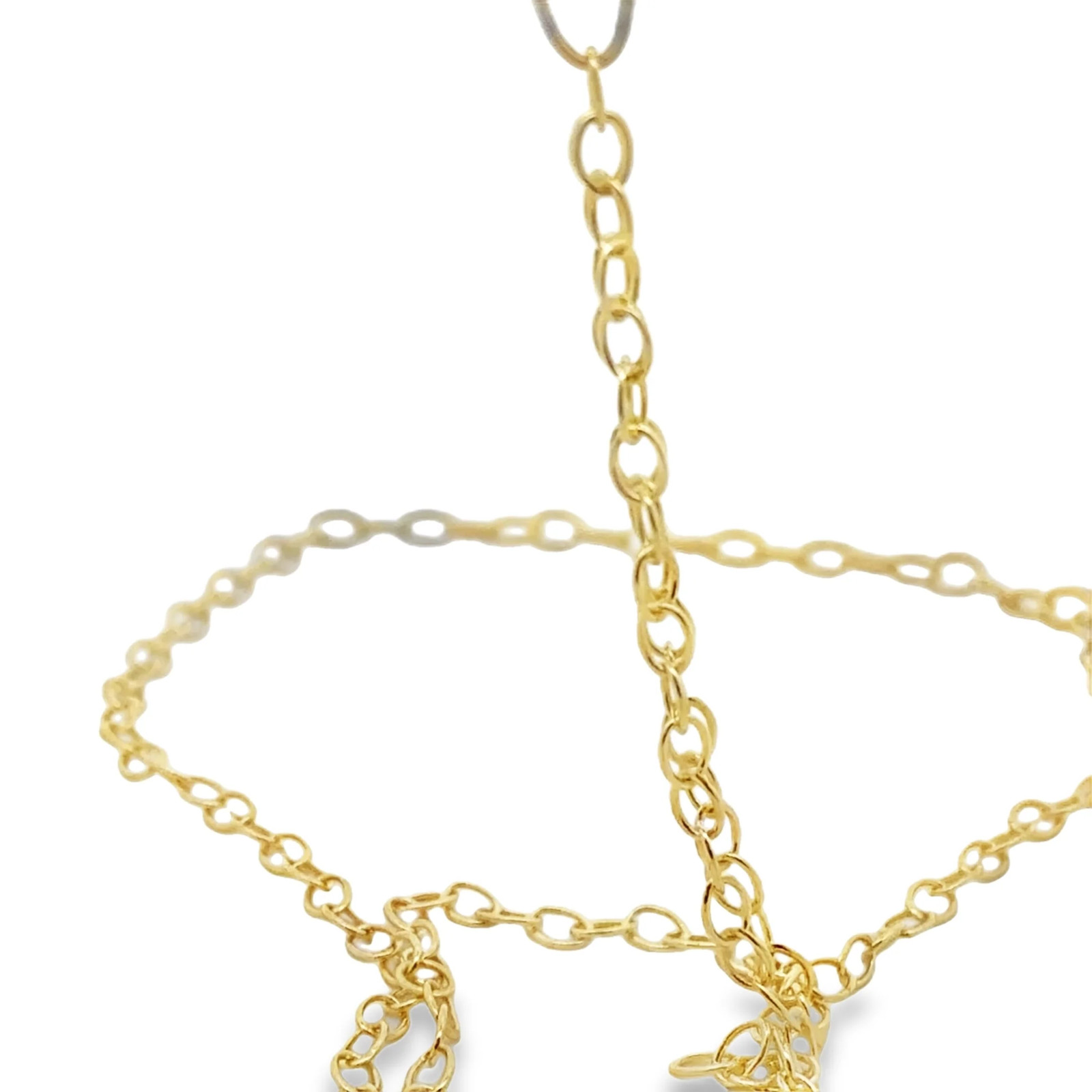 Gold Plated Brass Electroplated Oval Cable Chain (2.9 × 4.5 mm) – 1 Foot