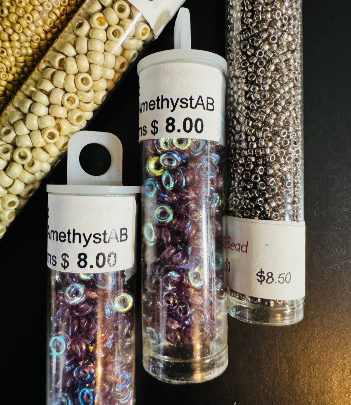 Glass Seed Bead Lot – 20 Tubes – Earth Jewel Mix – Different Sizes NOS