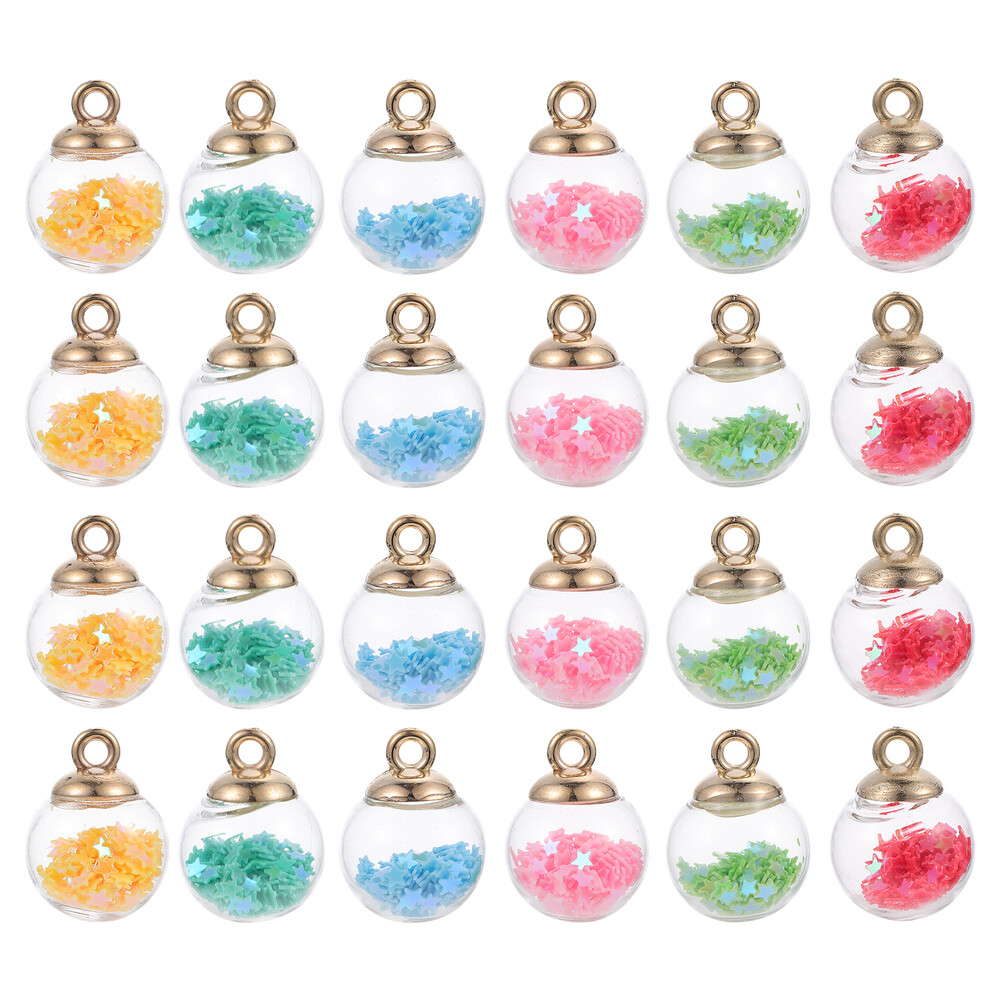 30PCS Rhinestone Bead crystal Glass Pendants 16MM Jewelry Making Charms