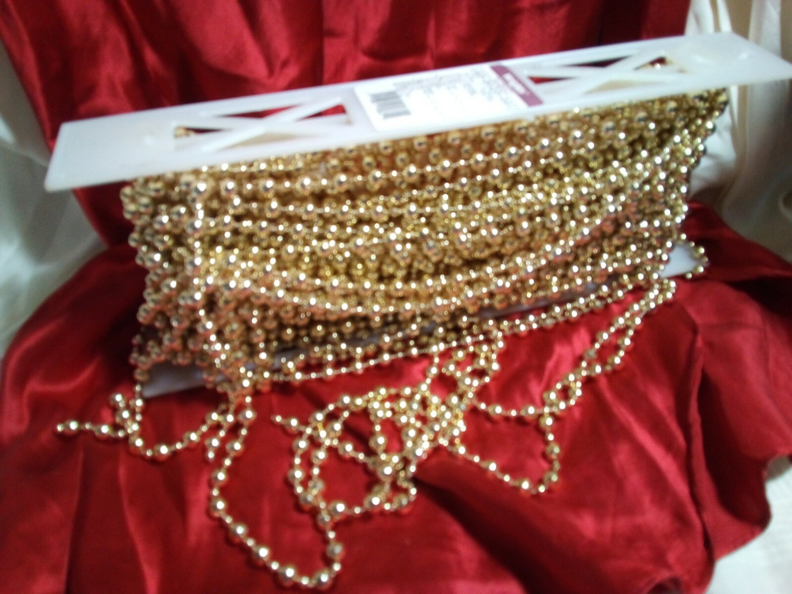 Lot WRIGHTS STRING BEADS GOLD ALL crafts, jewelry 1/4″ unknown length SEE