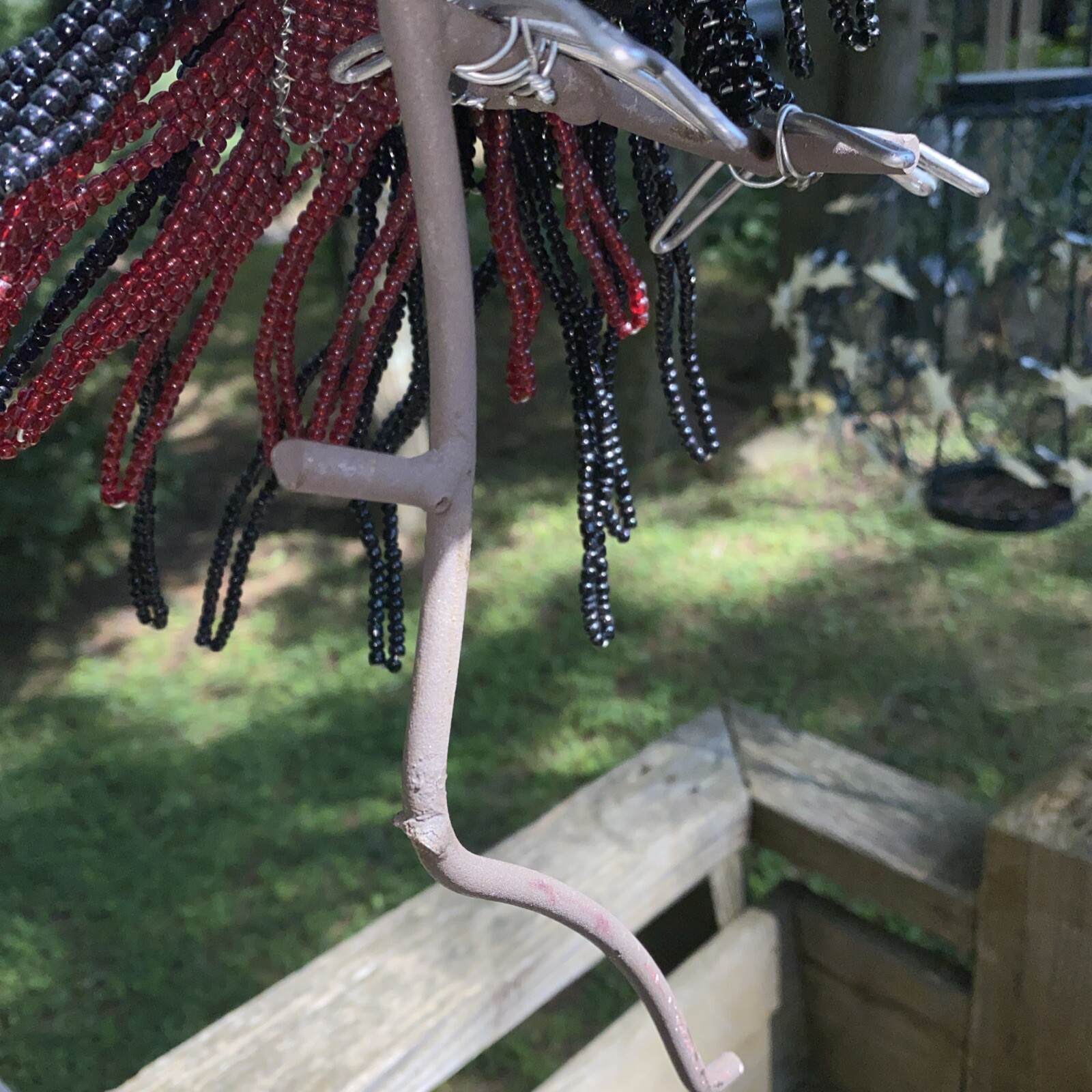 TUCAN bird made from glass beads LIFE SIZED tropical artisan crafted