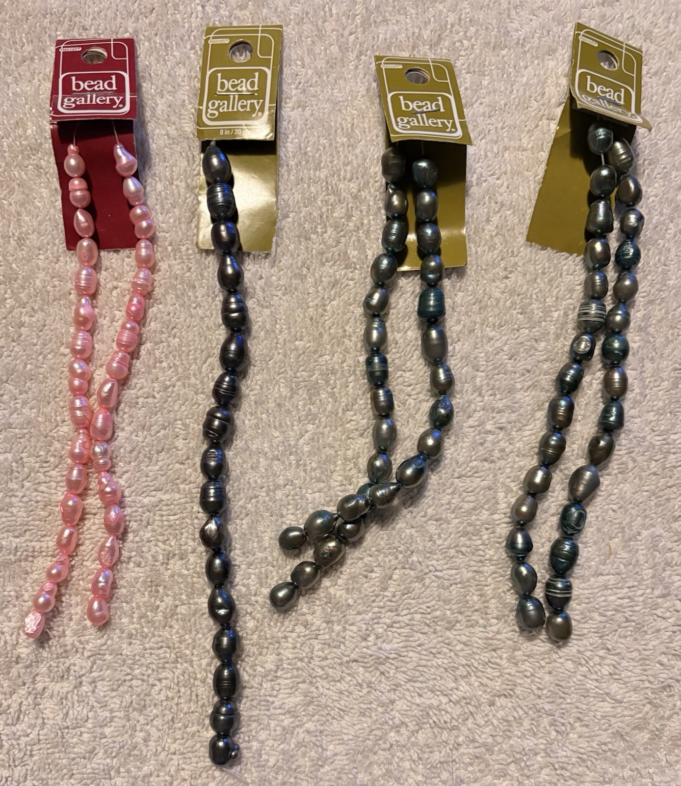 Fresh Water Pearl 12mm Rice Shape Lot Of 4