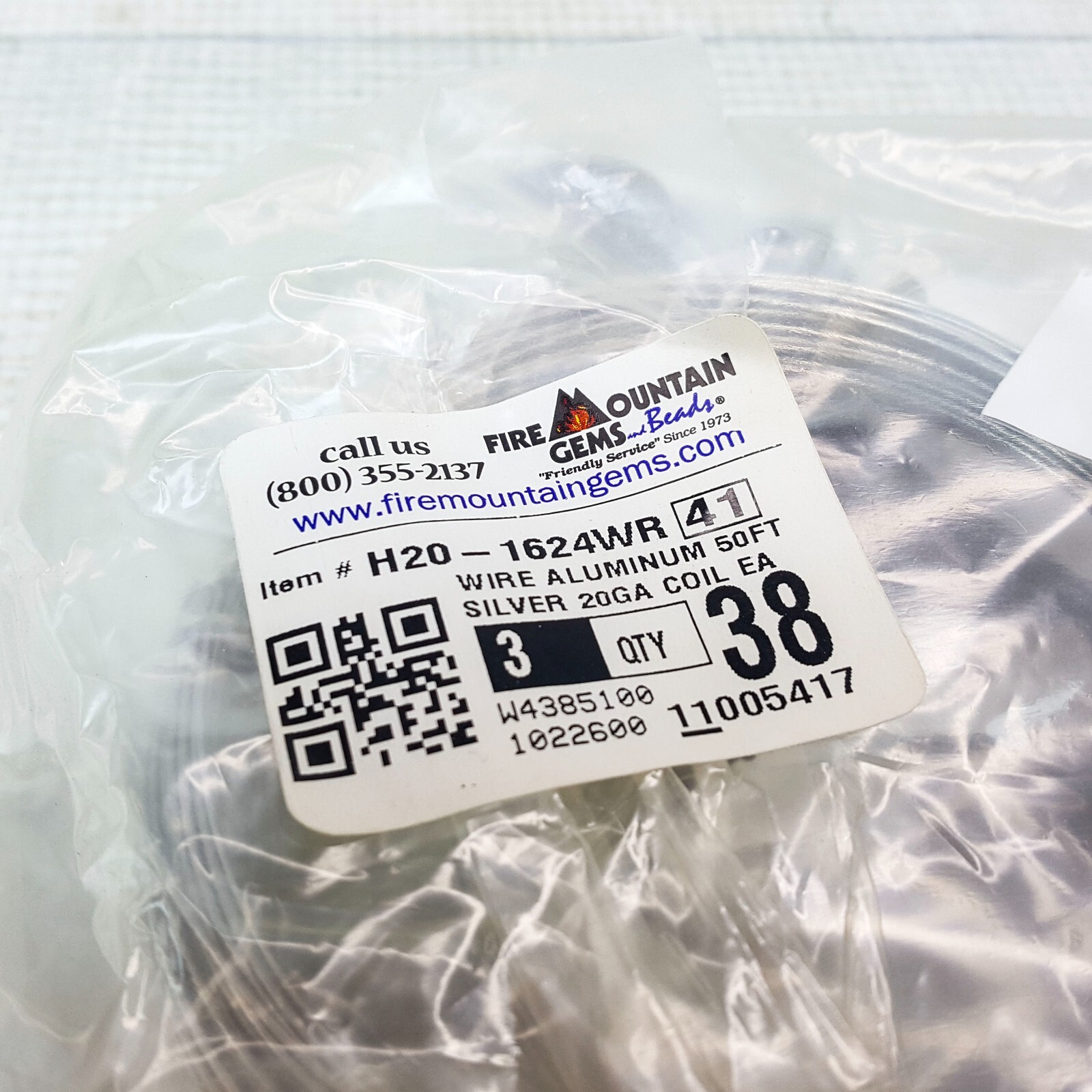 Aluminum Silver Hobby Jewelry Crafting Wire 50ft 20 Gauge Coil x 3 NEW (150feet)