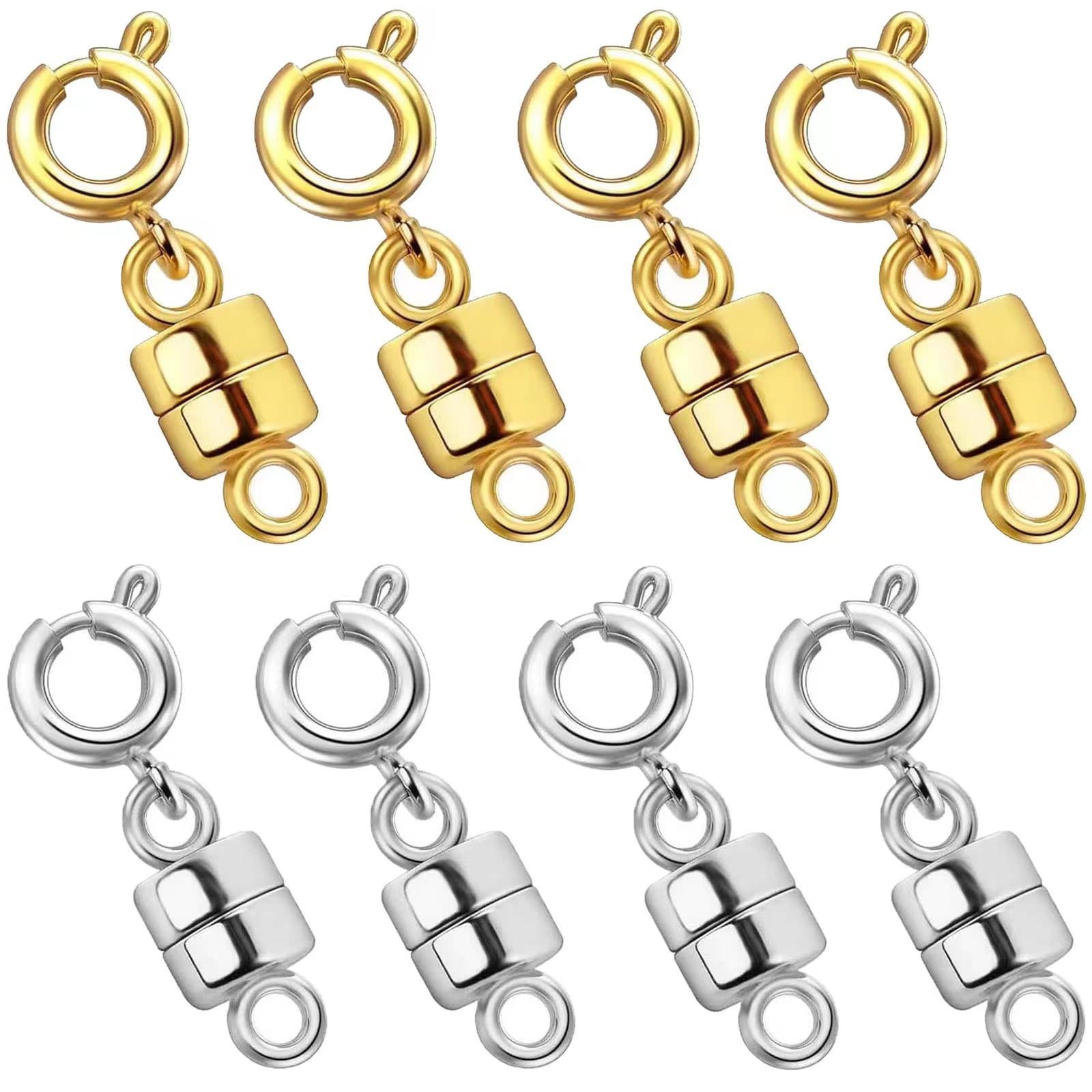 Strong Magnetic Necklace Clasps and Closures,Gold Silver Plated Jewelry Clasps