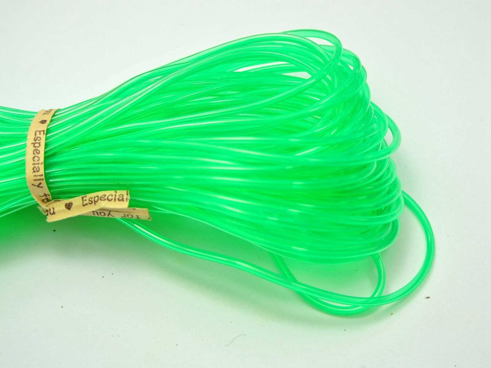 11 Yards Transparent 2mm Hollow Tubing Jewelry Cord Cover Memory Wire Craft DIY