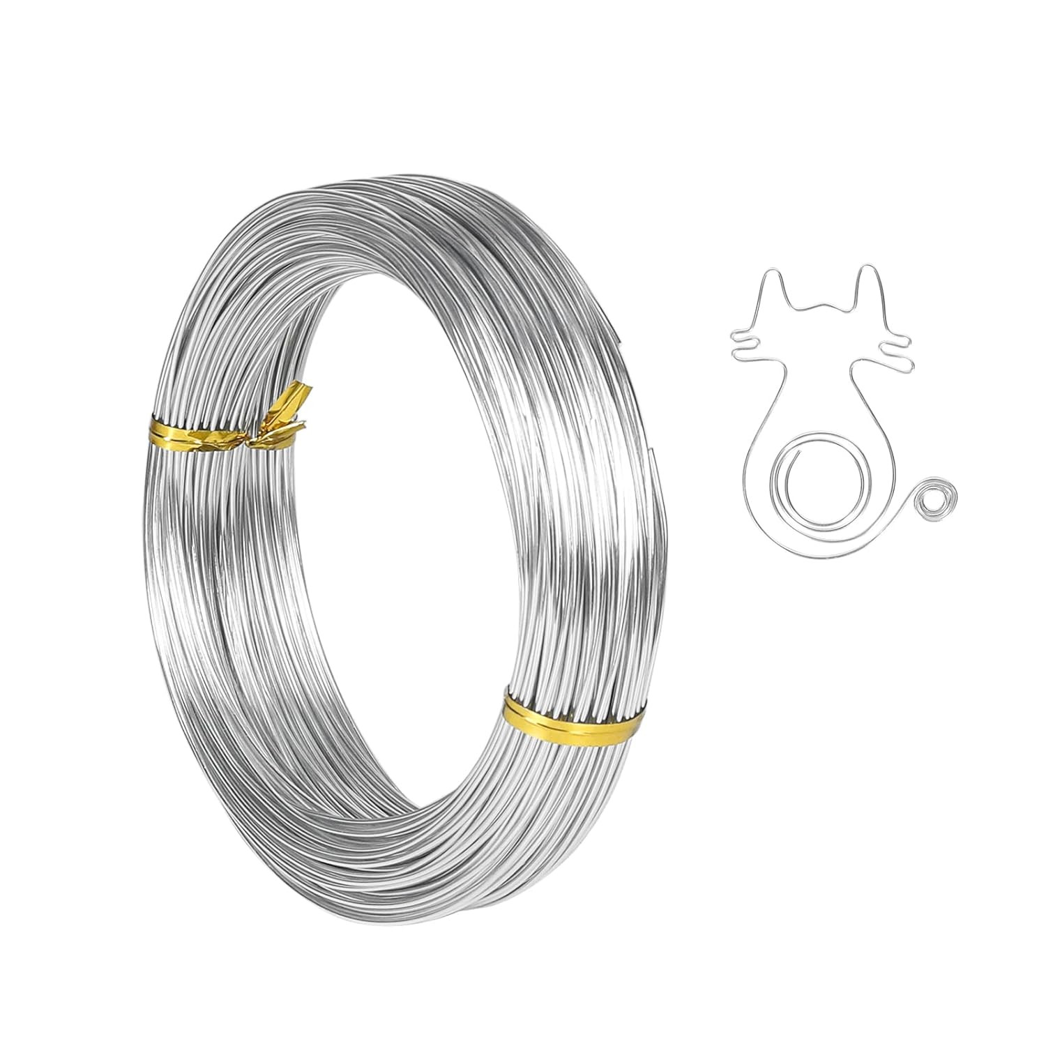 18 Gauge Aluminum Craft Wire, 165 Feet 1Mm Bendable Metal Wire for Jewelry Makin