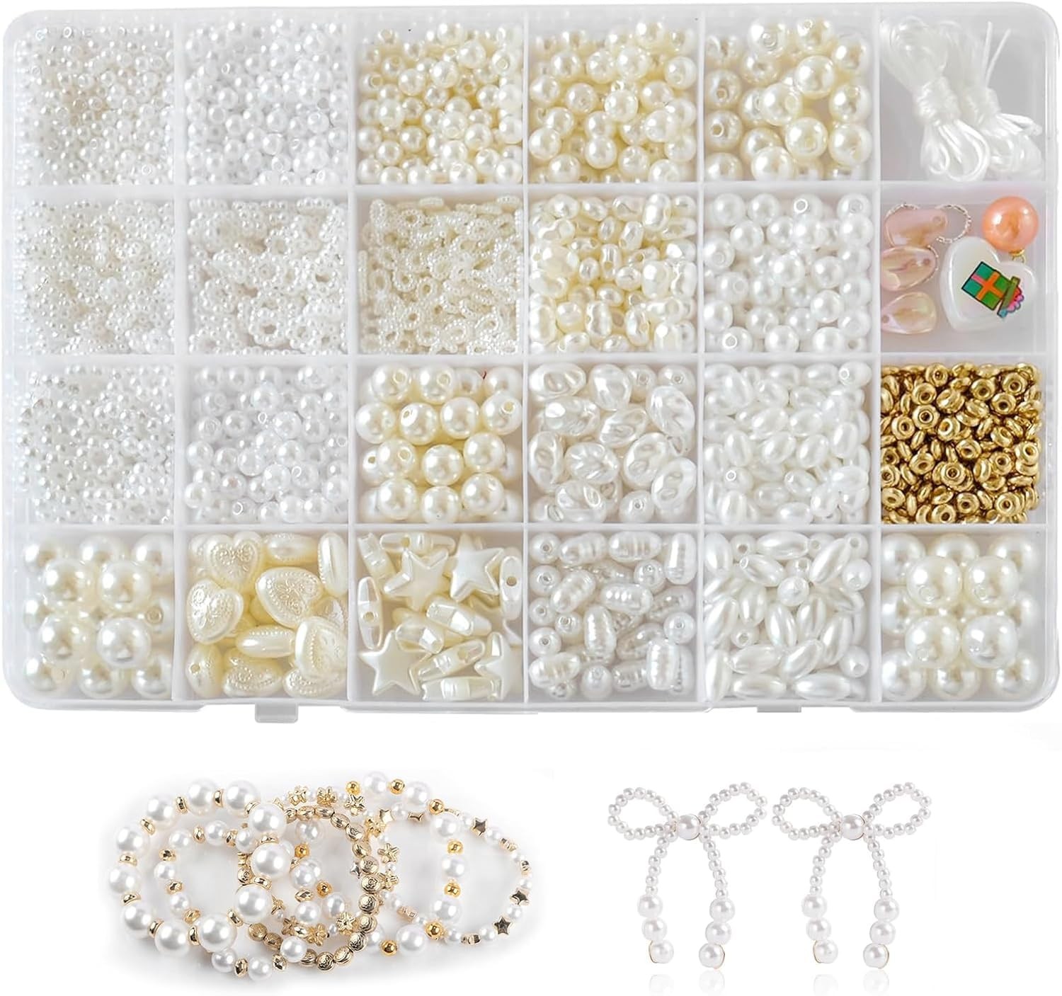 Pearl Beads for Jewelry Making Bracelet Making Kit for Adult Pearl Beads for …