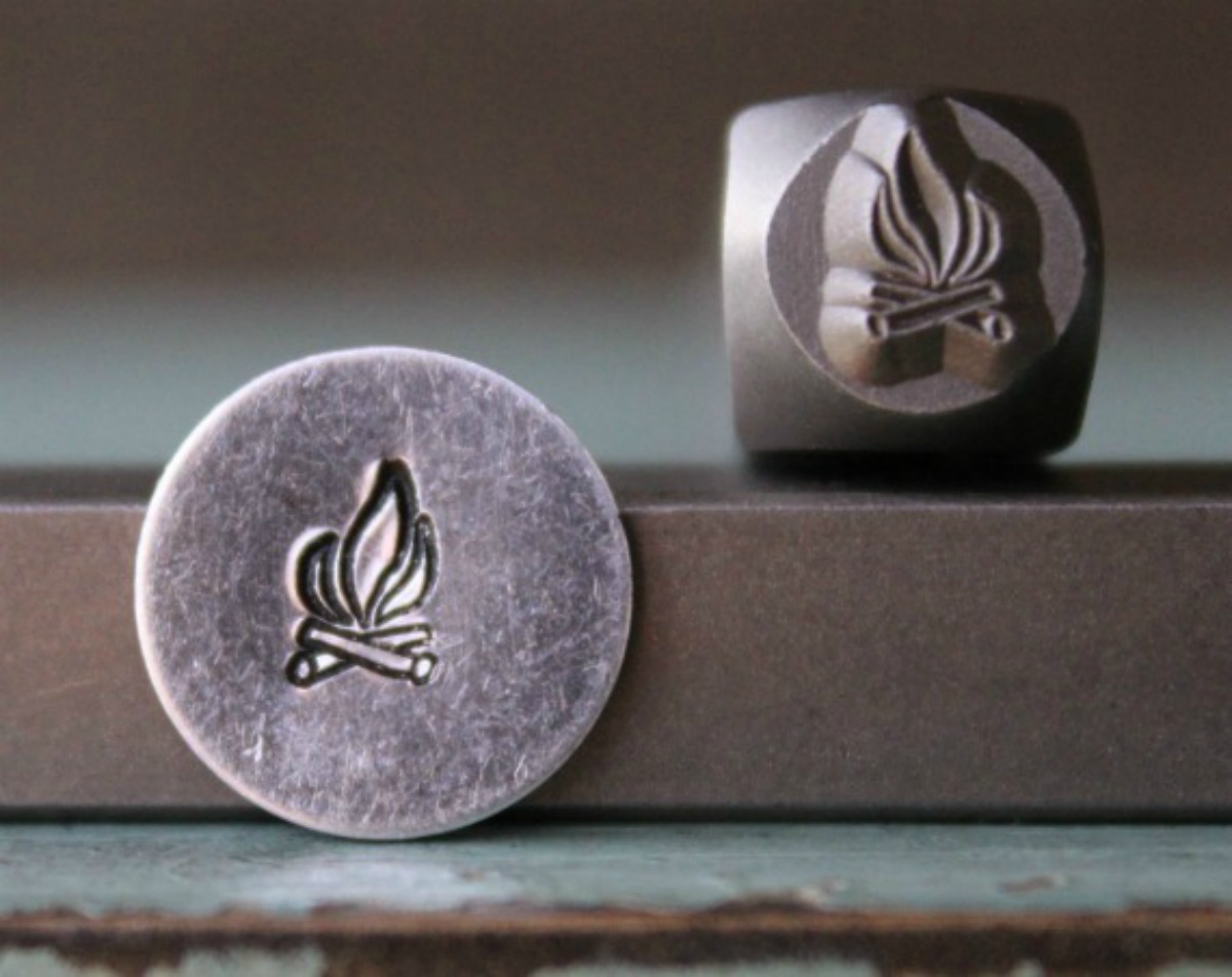SUPPLY GUY 6mm Campfire Metal Punch Design Stamp SGCH-103